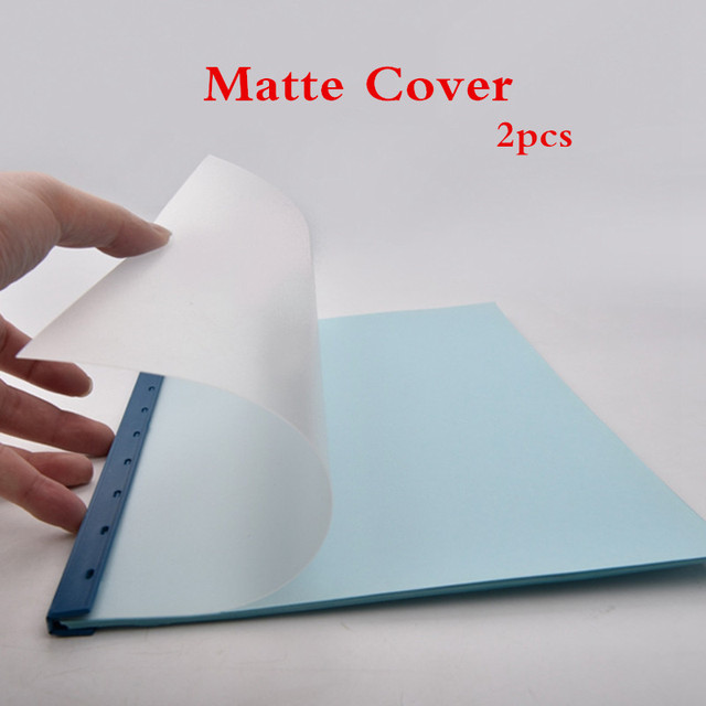 2pcs New A4 Plastic Matte Binding Film Translucent PP Binding Covers Office  Supplies Product Brochure Covers